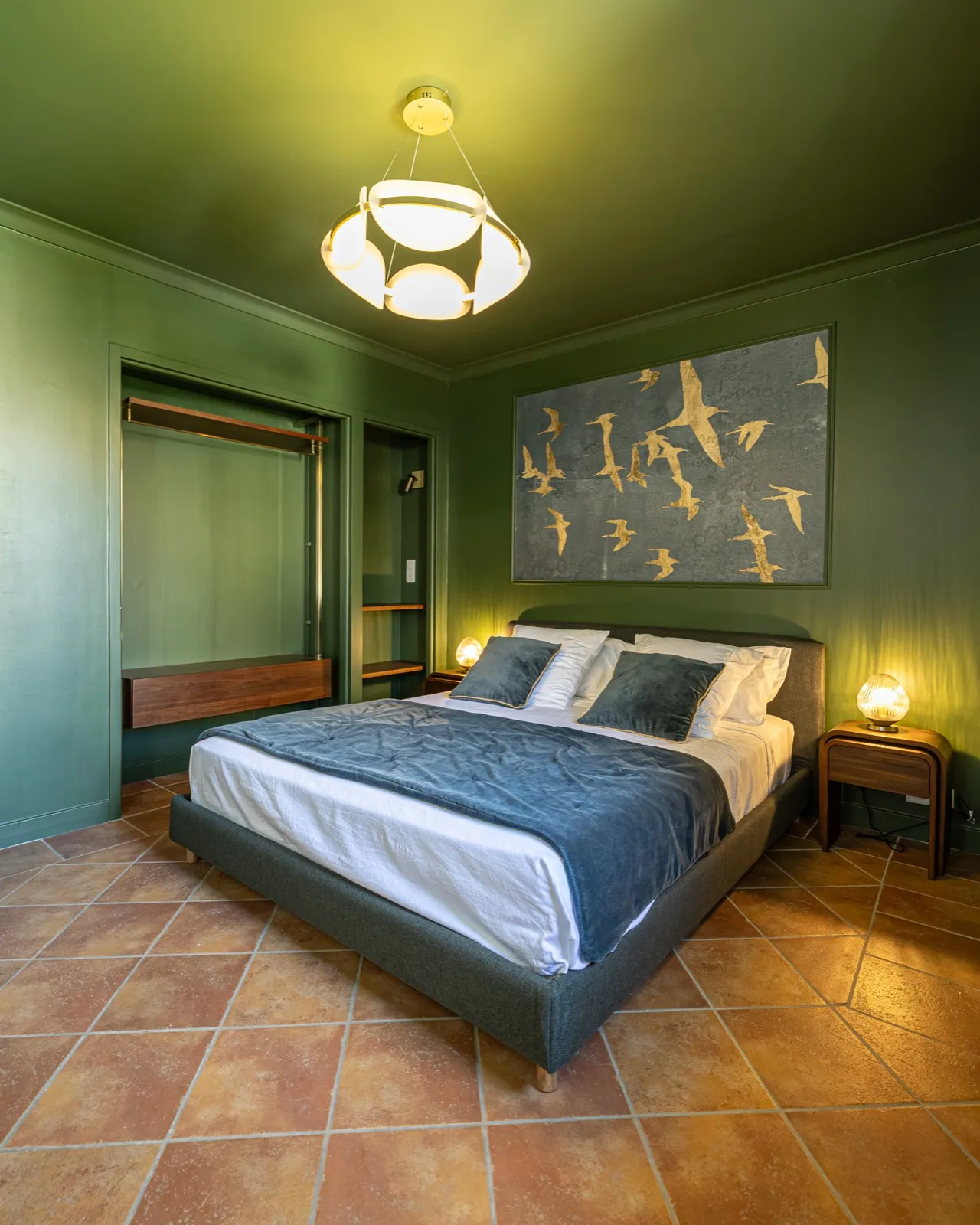 Chambre vert forêt — Chambre