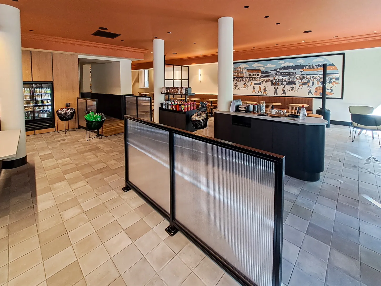 Comptoir en cours de chantier